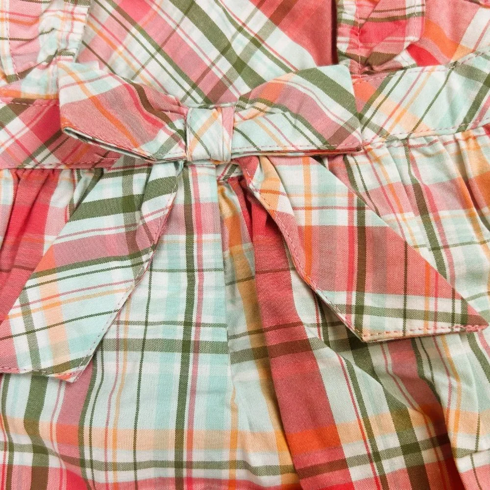 NWT Gymboree Girl Rolled-Up Cropped Capri, Plaid Swing Tank & Plaid Hat Size 2T